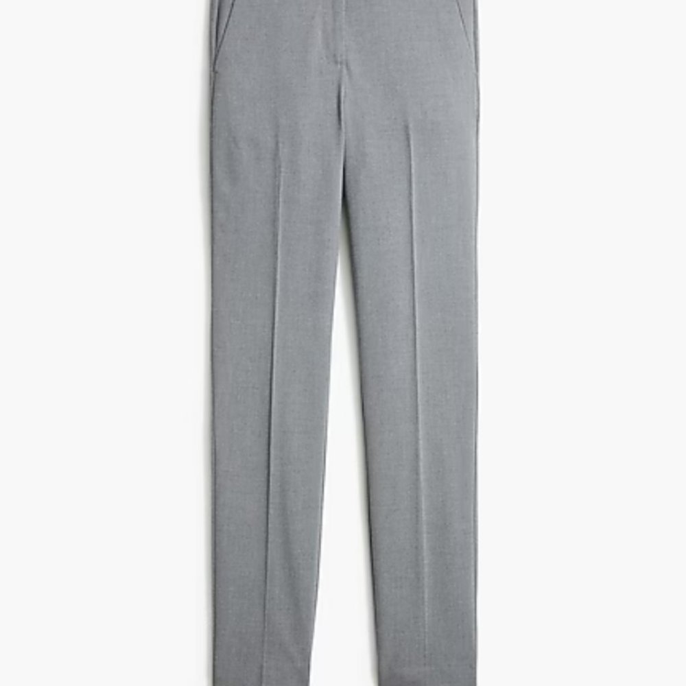 Like new! J. Crew Ruby Straight leg Pant in Gray Size 8 - Picture 3 of 13
